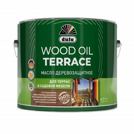 Масло для террас доски бесцветное 1,9л Oil Wood Terrace Dufa