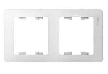 Рамка 2-местная белая Glossa