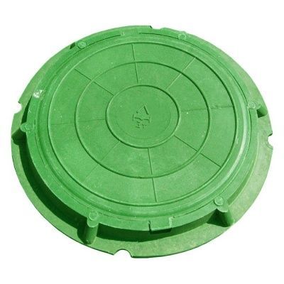 Люк полимер  730х60мм легкий круглый черный 3тонн