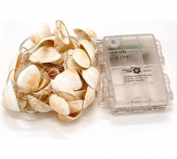 Гирлянда садовая Ракушки 2,0м прозрачный ПВХ/теплый свет GRG-S220 Чудесный Сад