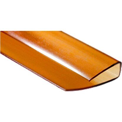 Поликарбонат профиль торцевой  8мм (L) терракотовый