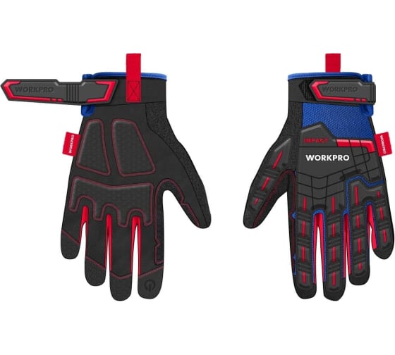 Перчатки с защитой от ударов XL Workpro---