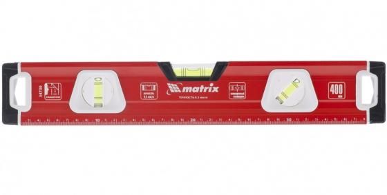 Уровень  40см 2 глазка+1 зеркальный магнитный усиленный Matrix