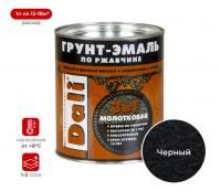 Грунт эмаль молотковая 3в1 черная 0,75л Dali(6)