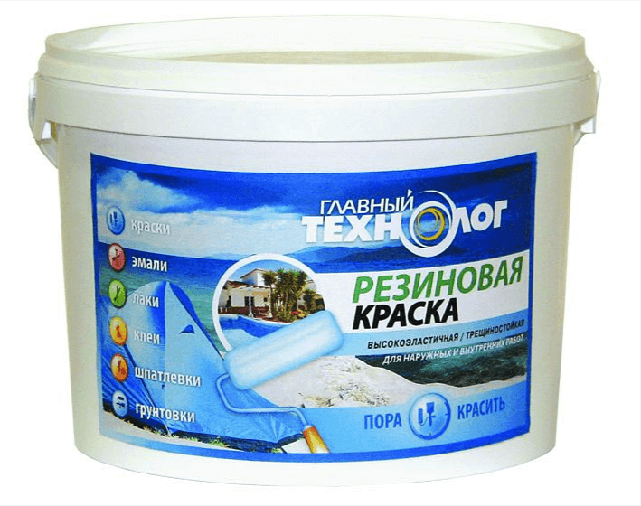 Краска Главный технолог резиновая белая