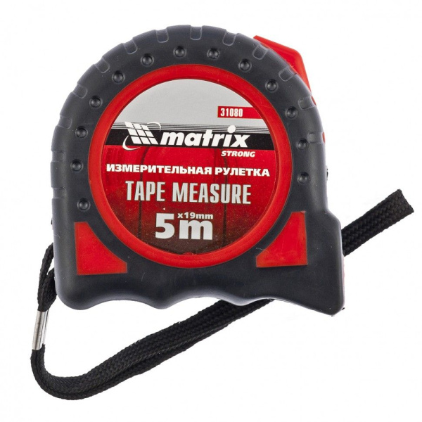 Рулетка   5мх19мм 2к-корпус, плавн.фиксация Matrix