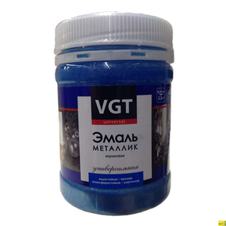 Эмаль ВГТ Металлик аквамарин 0,23кг 