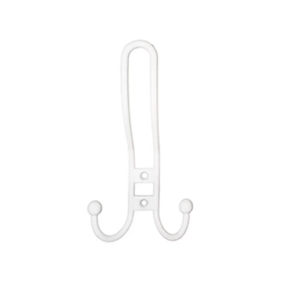 Крючок металл 3 рожковый №12 белый Металлист