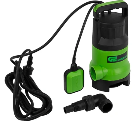 Насос дренажный д/грязной воды  800Вт 225л.мин/Н-9м/глубина 7м/частицы 35мм СДН800-35 Сибртех(23)