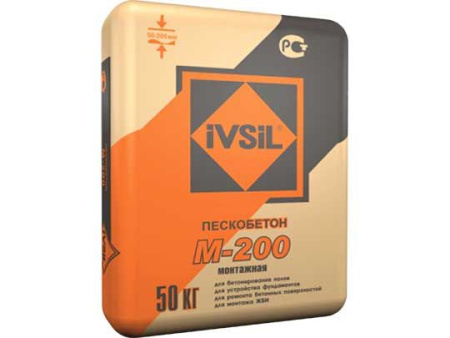 Смесь цементно-песочная М-200 25кг Кварц