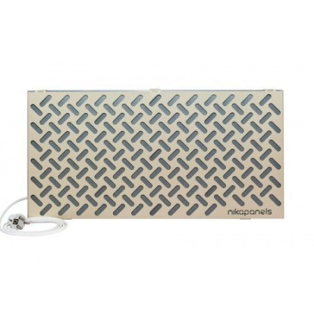 Обогреватель 0,2кВт 600х280х70мм керамический серый Фаворит с защитным экраном Nikapanels(31)