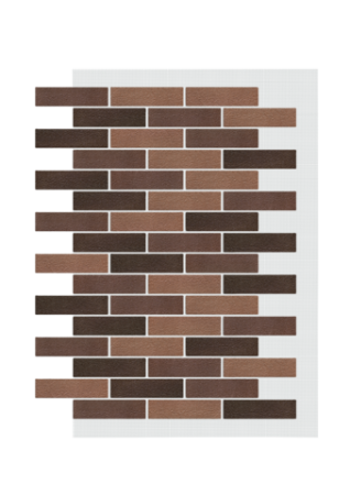 Панель АМК 300 Кирпич шоколад