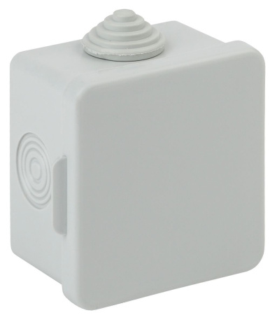 Коробка распределительная  65х65х50 IP54  квадратная серая Эра