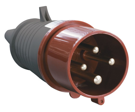 Вилка 32А переносная 380В ЗР+ ССИ-024 IP44 IEK