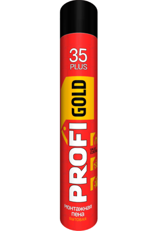 Пена монтажная 35л всесезонная  750мл Profi Gold Plus